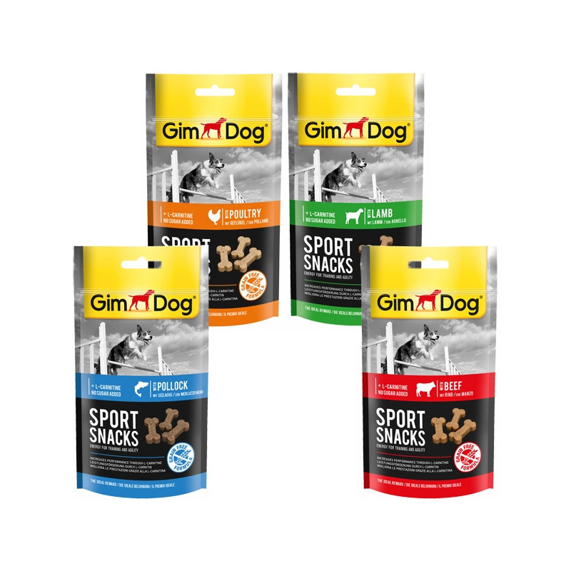 GIMBORN ITALIA GimDog Sport Snacks Ossicini con Agnello e L-Carnitina Grain Free 150 gr. - 