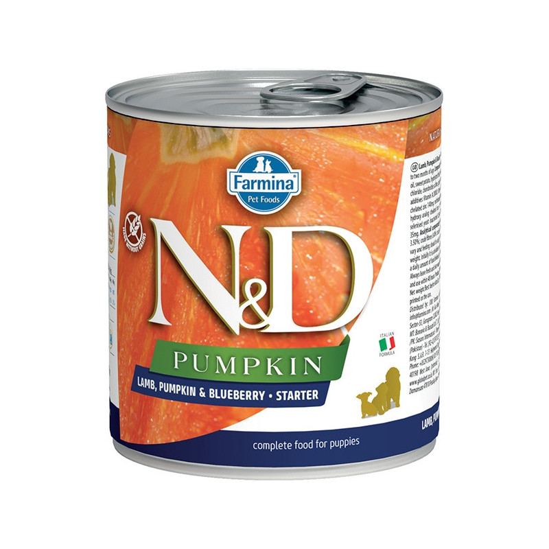 FARMINA N&D PUMPKIN Starter con Agnello, Zucca e Mirtillo 285 gr. - 