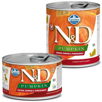 FARMINA N&D PUMPKIN Puppy con Pollo, Zucca e Melograno 140 gr. - 