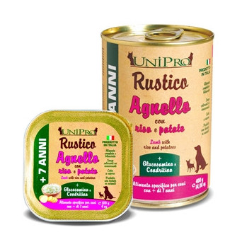 UNIPRO Rustico Agnello con Riso e Patate per Cani 7+ 100 gr. - 