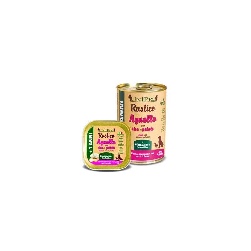 UNIPRO Rustico Agnello con Riso e Patate per Cani 7+ 400 gr. - 