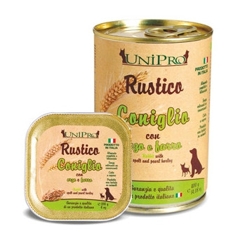 UNIPRO Rustico Coniglio con Orzo e Farro 100 gr. - 