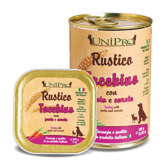 UNIPRO Rustico Tacchino con Pasta e Carote 100 gr. - 