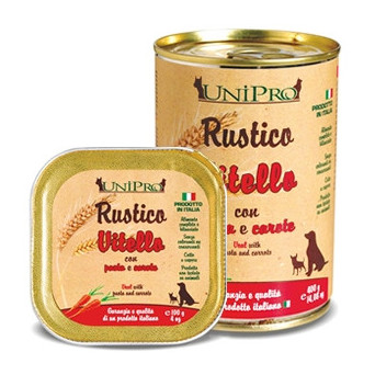 UNIPRO Rustico Vitello con Pasta e Carote 100 gr.