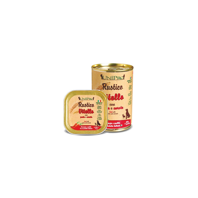 UNIPRO Rustico Vitello con Pasta e Carote 100 gr. - 