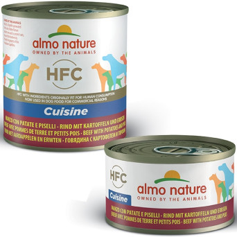 ALMO NATURE HFC Cuisine Rindfleisch mit Kartoffeln und Erbsen 280 gr.