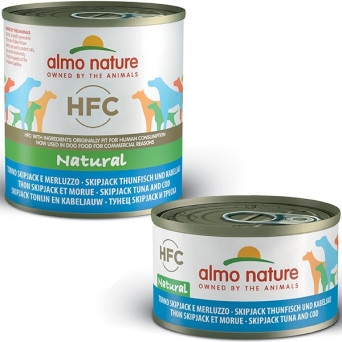 ALMO NATURE HFC Natürlicher Thunfisch Bonito und Kabeljau 280 gr.