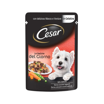 CESAR Delizie del Giorno Manzo e Verdure in Gelatina 100 gr. - 