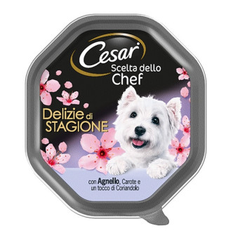 CESAR Chef's Choice Saisonale Köstlichkeiten mit Lamm, Karotten und Koriander 150 gr.