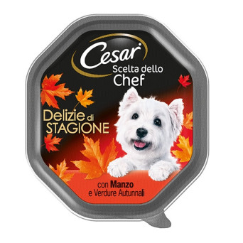 CESAR Chef's Choice Saisonale Köstlichkeiten mit Rindfleisch und Herbstgemüse 150 gr.