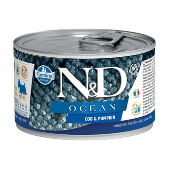 FARMINA N&D OCEAN Mini con Merluzzo e Zucca 140 gr. - 