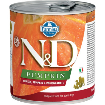 FARMINA N&D PUMPKIN con Pollo, Zucca e Melograno 285 gr. - 