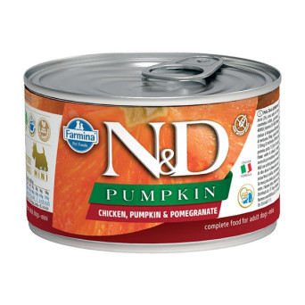 FARMINA N&D PUMPKIN Mini con Pollo, Zucca e Melograno 140 gr. - 