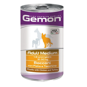 GEMON Adult Medium Chunks mit Huhn und Pute 1,25 kg.