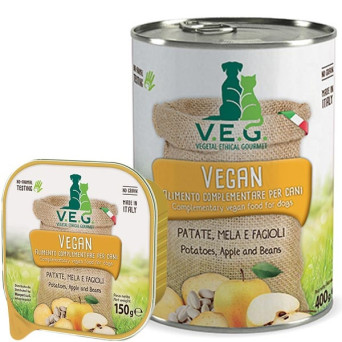 MARPET Vegan Dog con Patate, Mela e Fagioli 150 gr.